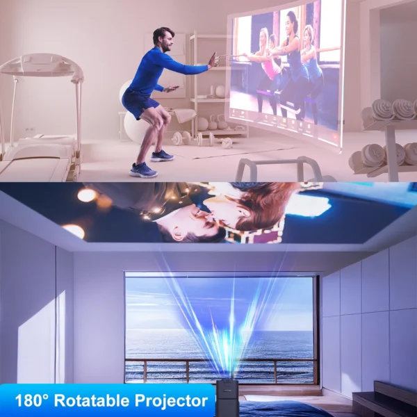 Magcubic android11 4k hd projetor wifi6 hy320 allwinner h713 390ansi bt5.0 1920*1080p projetor portátil ao ar livre atualizado hy300 - Imagem 6