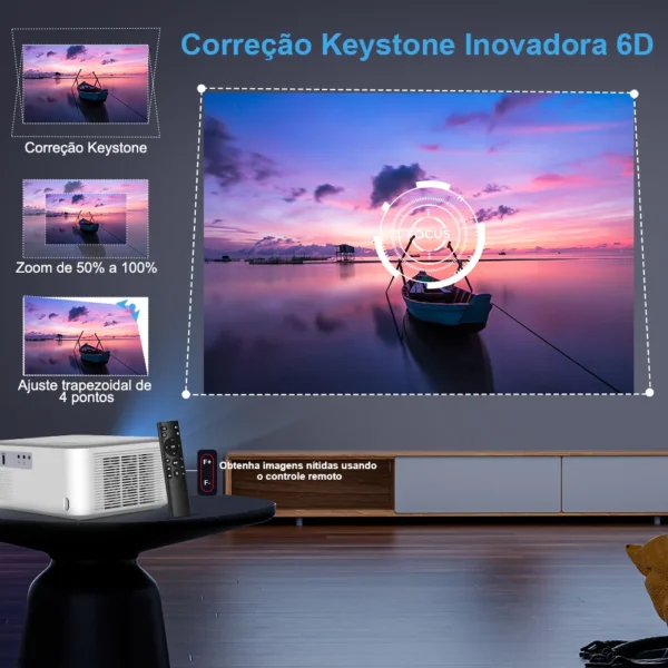 ThundeaL Mini Projetor Portátil TD92 Pro FHD 1080P Full HD Feixe 4K Vídeo WiFi Projetor Android TD92Pro Filme 3D Home Theater - Imagem 4