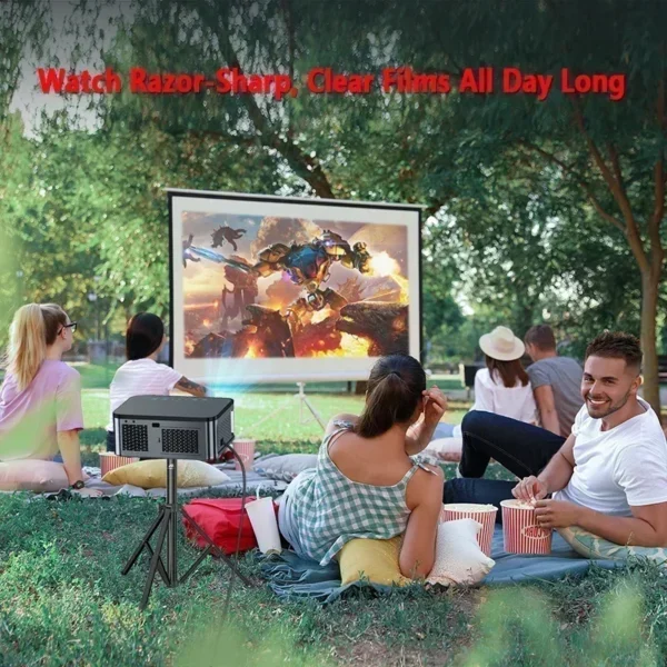 Xylbsy 25000 lúmens android projetor 4k wifi6 bluetooth 5.1 foco automático/projetor keystone vídeo home theater projetor beamer - Imagem 2