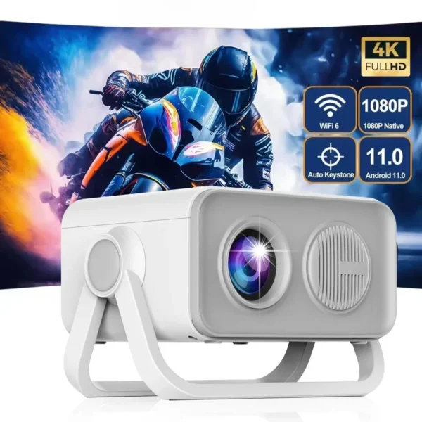 HT23 PRO Android 13 Projetor Nativo 1080P 390ANSI Dual Wifi6 BT5.0 4K HD 1080P Cinema Projetor Portátil HT23 Atualizado