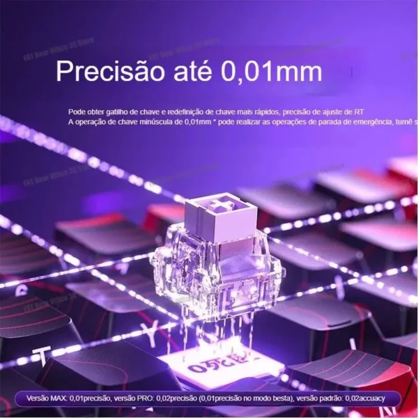 AULA WIN60 WIN68 HE MAX teclado mecânico interruptor magnético 8k taxa de polimento RGB 0 zona morta e-sports teclado para jogos personalizável - Imagem 8