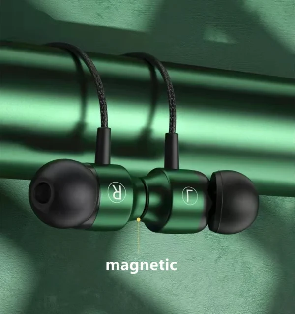 Gamer com fio fones de ouvido jogos com fio metal alta fidelidade baixo estéreo 3.5mm fone para telefone computador microfone l jack magnético - Imagem 3
