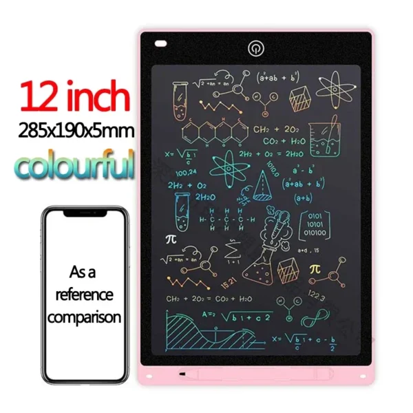 LCD Escrita Tablet para Crianças, Graffiti Sketchpad Brinquedos, Handwriting Blackboard, Magic Drawing Board, Presente, 10 ", 12" - Imagem 4