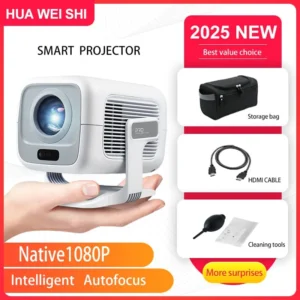 2025 HUAWEISHI x3 plus Projetor Android 4K Nativo Portátil 1080P Foco Automático Vídeo cinema em casa ao ar livre hd led hy320 Projetor