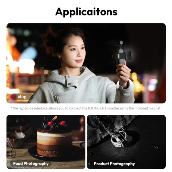 Ulanzi LM001 Pocket 3 Mini Luz de Vídeo 5800K 500mAh Luz LED Magnética para DJI OSMO Pocket 3 Fotografia Vídeo Vlog - Imagem 9