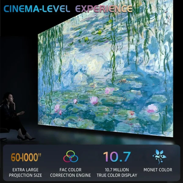 Formovie X5 4K Projetor Laser 4500 ANSI Lumens ALDP Android Projetor Inteligente 4 + 128gb Grande Memória Home Theater tv Melhor Projetor - Imagem 6