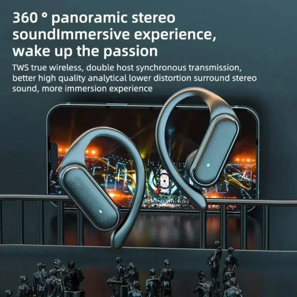 Xiaomi a520 sem fio bluetooth 5.3 fones de ouvido tws esportes toque alta fidelidade estéreo vida à prova dwaterproof água pendurado - Imagem 5