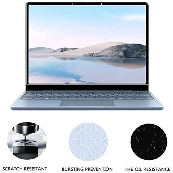 Vidro temperado 9h para laptop microsoft surface 1 2 3 4 13.5 "laptop 4 3 15" laptop go 12.4 "protetor de tela estúdio 14.4 - Imagem 3