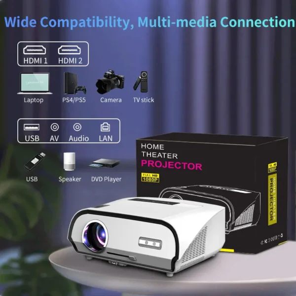 Projetor de feixe ultra hd para home theater, projetor de luz diurna, android nativo, wi-fi, pk, dlp, experiência de TV laser, 1080p, 4k - Imagem 6