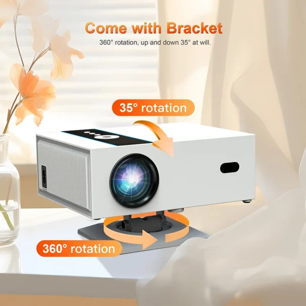 Xnano X6 Novo produto Projetores Full HD 1080P 380 ANSI Lumens Vídeo Home Theater Android 13 5G WiFi BT5.2 Projetor de feixe de LED - Imagem 3