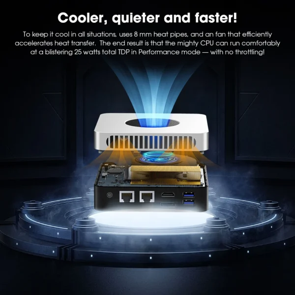 Chuwi larkbox x mini pc 12gb ram 512gb ssd intel n100 jogo pc uhd gráficos para processadores intel de 12a geração wifi 6 computador desktop - Imagem 4