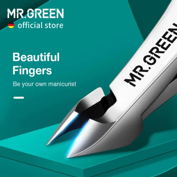 MR.GREEN Nail Cutícula Nipper Manicure Tesoura De Aço Inoxidável Pele Morta Removedor Pusher Ferramenta Trimmer - Imagem 2