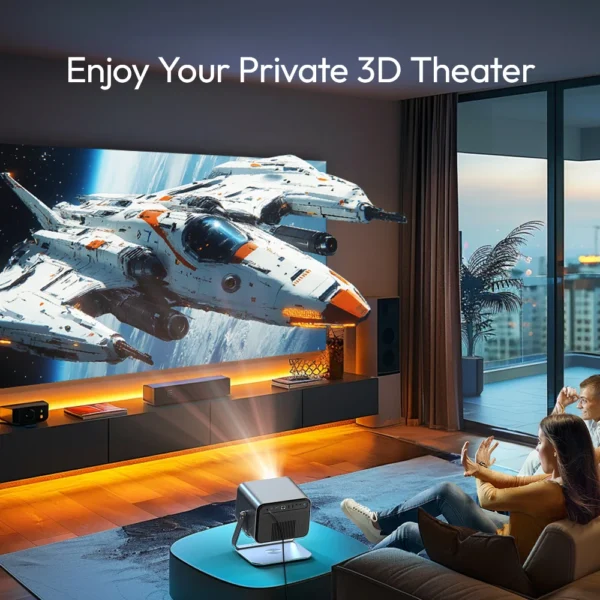 Vevshao v80 4k projetor completo hd1080p 2200 ânis lumens android 11.0 wifi 6 projetores de cinema em casa de vídeo com suporte base - Imagem 6