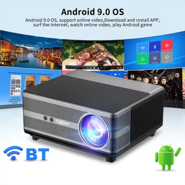 ThundeaL-Projetor LED com foco automático, Smart Home Theater, Beamer, Vídeo 3D, Android, 4K, Wi-Fi, TD98, TD98W, PK, DLP, Full HD, 1080p projetor 4k portátil official-website projetor 1080p nativo projetores no brasil - Imagem 4