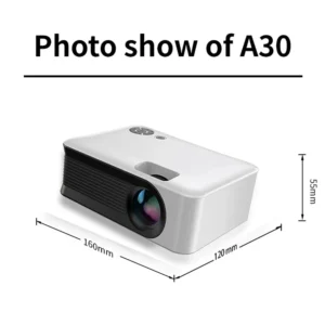 Projetor portátil a30 suporte 4k hdmi 1080p mini projetores smart tv wifi home theater sincronização de cinema android telefone beamer led