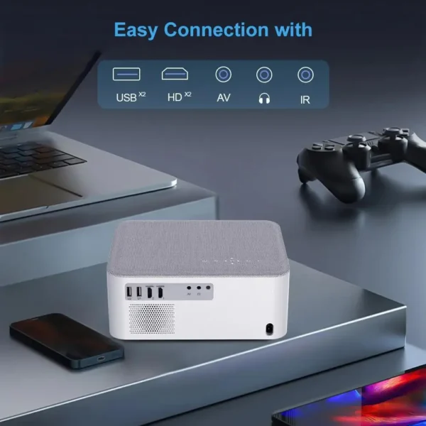Thundeal td92 pro projetor 4k 1080p android wifi led projetor td92pro portátil ao ar livre videogame cinema em casa beamer - Imagem 3