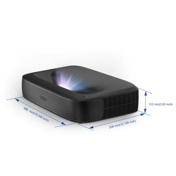Projetorstar h2 mini 1000ansi projetor de curto alcance 4k 8k suporte filme laser triplo google tv 5g wifi vídeo projetor de cinema em casa - Imagem 6