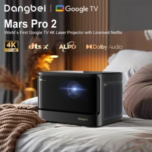 Dangbei DBOX02 Mars Pro 2 4K Projetor 2450 Lumens ISO Projetor Laser com Licenciado Netflix Active 3D Wifi Smart TV Home Theater