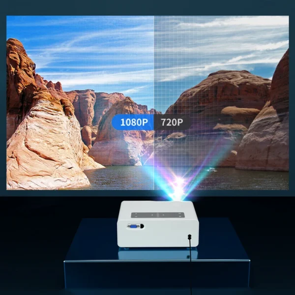 Wzatco w1 1920*1080p 4k projetor led wifi inteligente 9.0 android proyector home theater media player de vídeo 6d keystone jogo beamer - Imagem 4