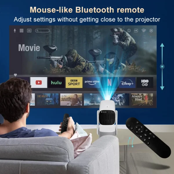 Salange K2 Projetor Inteligente Android11 ​​Embutido 5200mAh Bateria Suporte de Energia Móvel WIFI Bluetooth5.2 Foco Automático Portátil Externo Filme 4K - Imagem 3