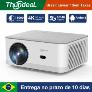 Thundeal td92 pro projetor full hd portátil home theater para 2k 4k 1080p vídeo android wifi telefone td92pro feixe projetor cinema