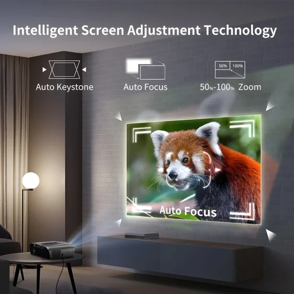 Netflix licenciado 4k projetor completo hd1080p home theater vídeo autofoco suporte dolby áudio conferência projetor portátil novo - Imagem 4