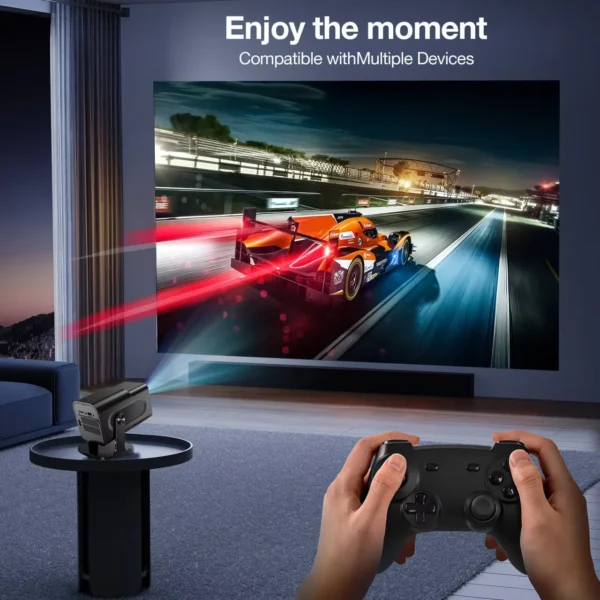 Salange HCS350 Pro Projetor de jogos Mini rotação livremente Beamer para Xiaomi IOS Android Phone compatível com PSP PS1 GBA Simulator - Imagem 4