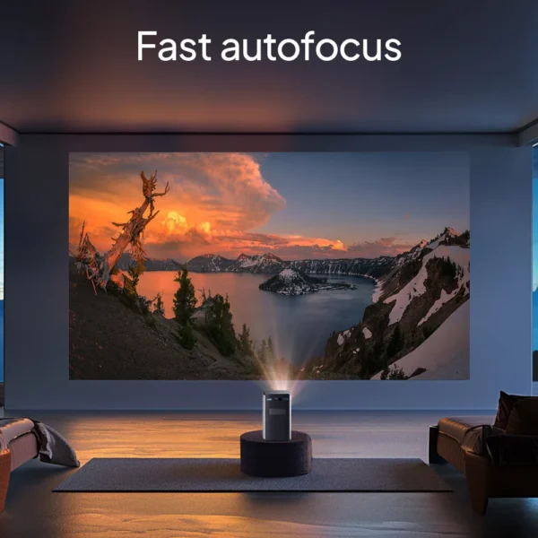 BYINTEK-P70 Mini projetor portátil, 3D, 4K, projetor 4k portátil,DLP, foco automático, Android inteligente, Wi-Fi, LED, 1080P, Home Theater, projetores de vídeo com massa - Imagem 5