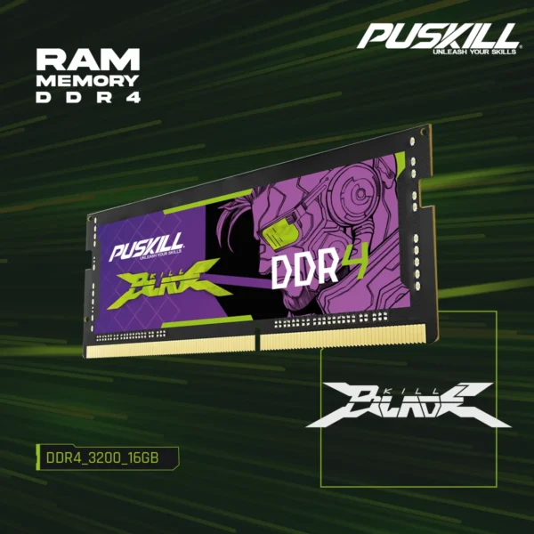 PUSKILL Memória Ram DDR4 32GB 8GB 16GB 3200MHz 2400MHz 2666MHz Sodimm Notebook Memória para laptop - Imagem 5