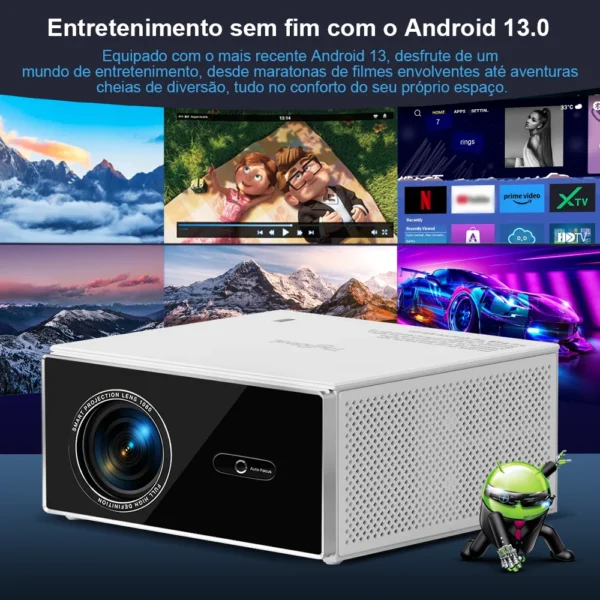 ThundeaL-Projetor de feixe de Home Theater TDA7 para reunião ao ar livre, Full HD 1080P, 2G 32G, Android 13, WiFi 6, 2K, 4K, 1080P,projetor 4k portátil projetor home theater - Imagem 3