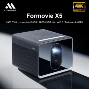 Formovie X5 4K Laser 4500 ANSI Lumens ALDP Android Smart 4+ 128Gb Grande Memória Home Theater Tv Melhor Projetor