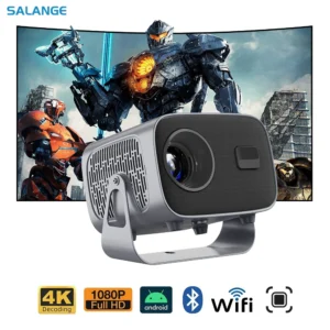 Salange A10 Android 11 Projetor Mini Home Theater H713 BT5.2 720P Smart 3D Projetores de vídeo portáteis Espelho IOS 1080P 4K Via HD