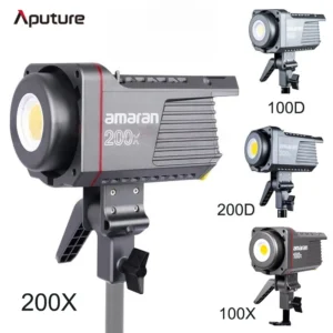 Amaran Aputure 100D 200D 100X 200X Luz de estúdio 5600K 2700-6500K 100W 200W Iluminação fotográfica para câmera de vídeo luz fotográfica