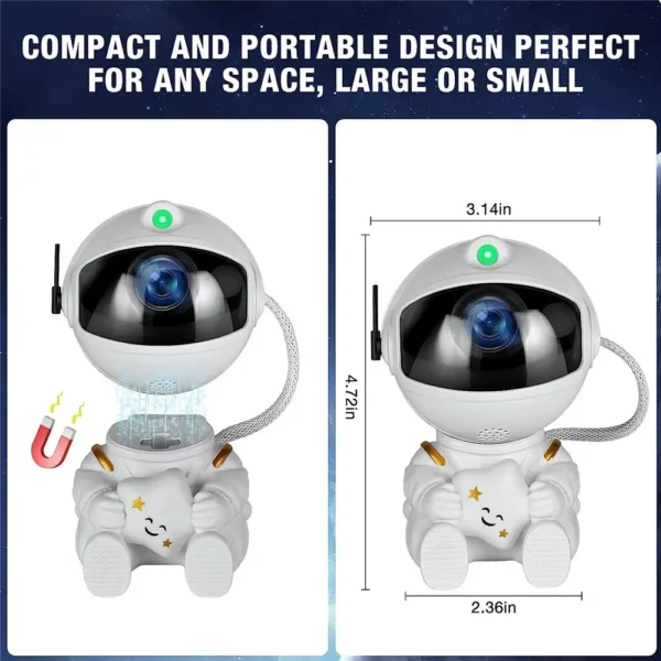 Galaxy estrela projetor led night light céu estrelado astronauta porjetores lâmpada para decoração projetor de cinema em casa presentes das crianças - Imagem 4