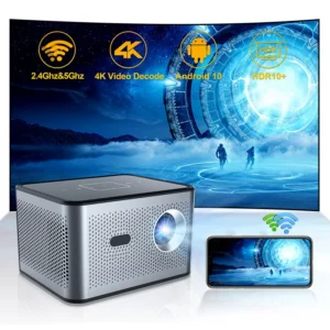 Xnano X3 Pro Mini Projetor Portátil 4k Suporte de Decodificação de Vídeo Android WiFi LED 1080P Projetor de Feixe de Vídeo de Home Theater para Filmes