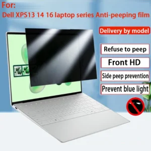 Para dell xps16 xps14 xps13 xps15 filme anti-peep 9640 9440 filme de tela de privacidade do computador 9345 9340 9350 9320 película protetora lateral