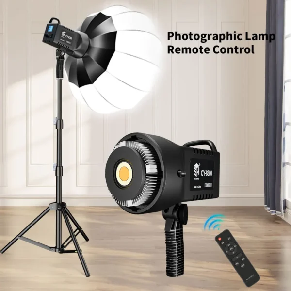 Bowens fotografia led iluminação de vídeo luz do dia-equilibrada lâmpada solar para retrato flash estúdio acessórios youtube ao vivo 110/115w - Imagem 6