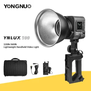Yongnuo ynlux100 luz de vídeo bicolor 3200k-5600k ajustável leve lâmpada de vídeo portátil para fotografia ao ar livre luz de preenchimento