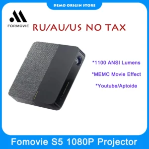 Formovie S5 Projetor Laser, Fengmi, 1100Ansi Lumens, Sistema de Home Theater, Portátil, Mini, ALPD, MEMC, Mini, 1080P