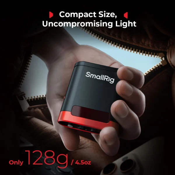 SmallRig RS20 Mini Speedlite Flash oferece 8 paradas e 22 níveis de ajuste de luz 1/1 a 1/128, com tela OLED para câmera -5374 - Imagem 3