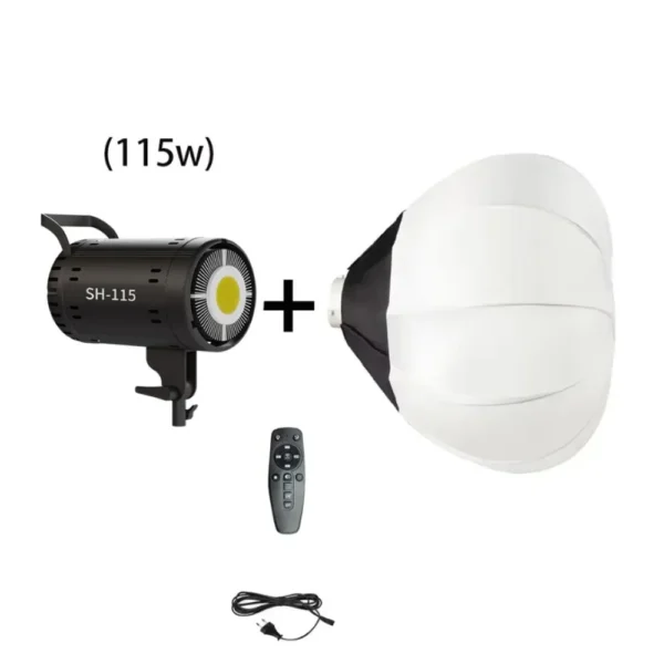 115w fotografia 8300cy atualizado 220v led luz de vídeo bowens luz do dia-equilíbrio lâmpada retrato flash estúdio 3000-6000k youtube ao vivo