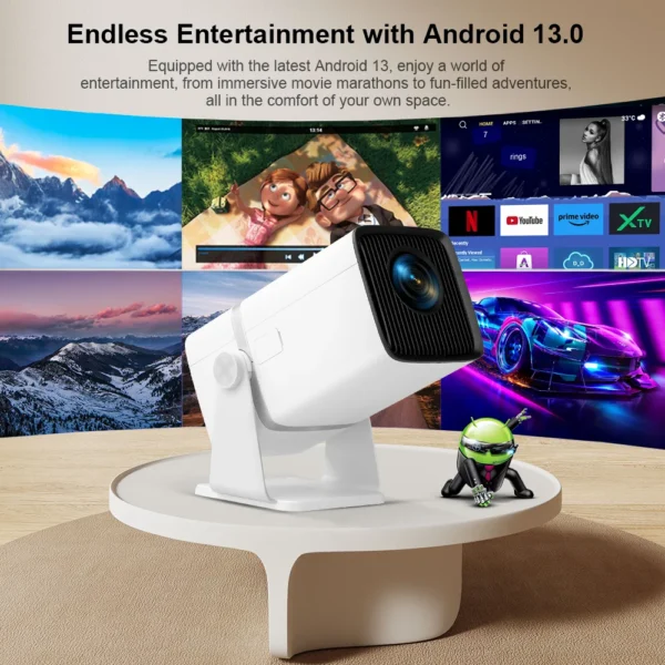 ThundeaL 4K Projetor Full HD FHD TD80W Android WiFi 3D Home Theater TD80 Projetor de feixe portátil Reunião de vídeo Filme PK HY320 - Imagem 5