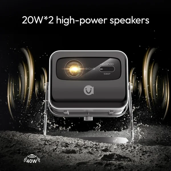 Vevshao v80 4k projetor completo hd1080p 2200 ânis lumens android 11.0 wifi 6 projetores de cinema em casa de vídeo com suporte base - Imagem 10