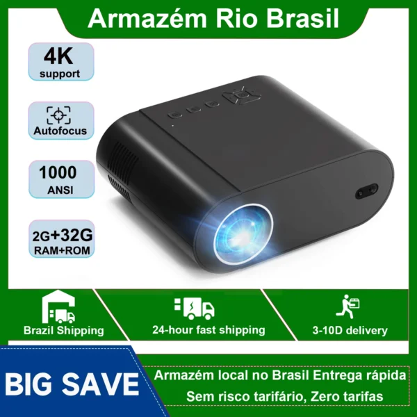 DITONG Full HD 1080P Projetor 5G LED 4K Auto Keystone Video Proyector Feixe de Filme Projetores Android Home Theater Cinema Beamer
