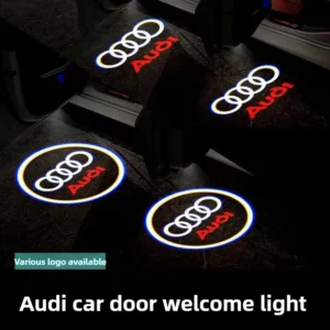 2/4 pçs logotipo da porta do carro luz led hd lâmpada do projetor para audi a3 a4 b8 8p a6 c7 a5 q5 b7 b6 b9 linha quto rs q3 q7 s3 s4 s5 s6 s8