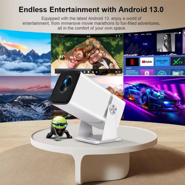 ThundeaL 4K Projetor Full HD FHD TD80W Android WiFi 3D Home Theater TD80 Projetor de feixe portátil Reunião de vídeo Filme PK HY320 - Imagem 2