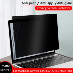 Anti-spy portátil protetor de tela para macbook ar 13 polegada m1 m2 a2337 a2681 pro 14 15 16 filtro de privacidade 15.6 17 notebook filme Anti-reflexo/Anti-impressão digital/Impermeáve