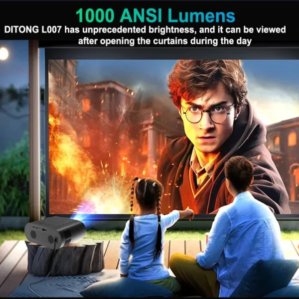 DITONG Full HD 1080P Projetor 5G LED 4K Auto Keystone Video Proyector Feixe de Filme Projetores Android Home Theater Cinema Beamer - Imagem 8