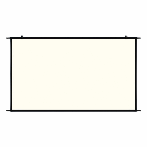 Tela de Projetor Montada na Parede Tela de Projeção Anti-luz de Grade Branca 60 84 100 120 Polegadas 16:9 Para Filmes Internos e Externos