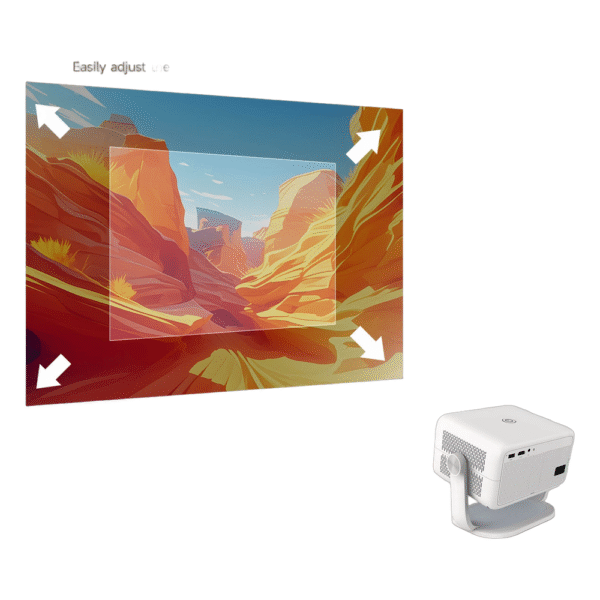 Nativo magnético 1080P 650ANSI 4K Android 11 L018 360 ° Projetor com mouse automático Keystone Focus Air Mouse Wifi6 BT5.2 portátil ao ar livre - Imagem 6